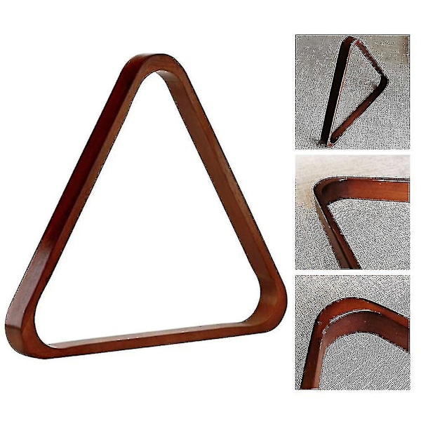 Billard Trekant Rack 2-1/4 Pool Kugler 8-ball Trekant Rack 57.2mm Træ Holdbar Pool Tripod Snooker Billard Kugler Tilbehør