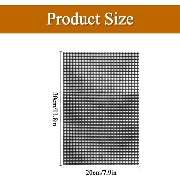 Plastnetstof - 6 Stykker - Hvid - 20x30cm - Til Korssting og Håndarbejde