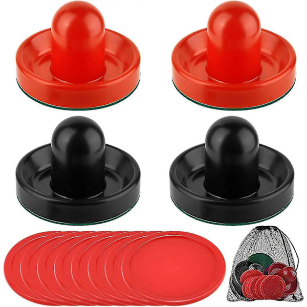 Air Hockey Sett Hockeybord Tilbehør Slave Sett 4 Pushere, 8 Baller color 1