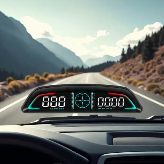 Bil Head-Up Display Modell B3 - Hastighetsmätare - OBD2 - Vattentemperaturlarm