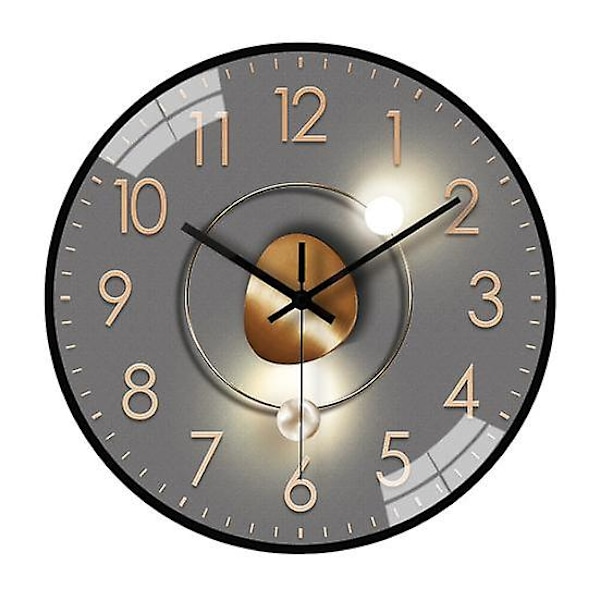 8 Tums Modern Väggklocka Tyst Non-Ticking Batteridriven Väggmonterad Klocka Vardagsrum Sovrum Kök Kontor Klassrum Dekoration as the picture C
