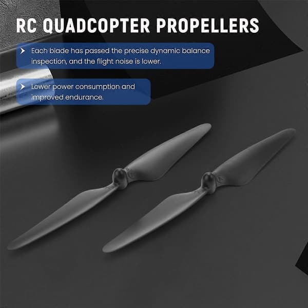 4 st propellerblad för H501S X4 RC Quadcopter 2CW/2CCW, Svart