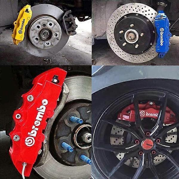 Bilbromsok dekal för Brembo bokstäver fordon dek Vit 2 st