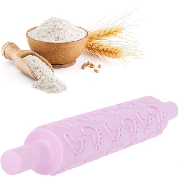 Uurrellut Kaulimet, Värikkäät Kakun Koristeluun Kaiverretut Uurrellut Kaulimet Kuvioilla Fondantille, Piirakalle, Kuorelle, Kekseille, Leivonnaiselle, Kuorrutukselle Pink