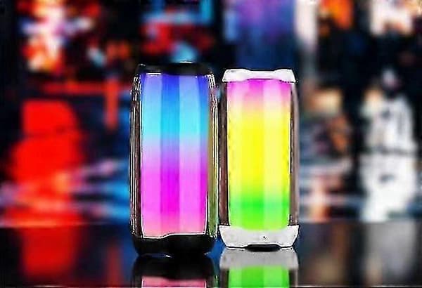 Pulse 5 Pulse 4 Vandtæt Bærbar Bluetooth Højttaler Med Lysshow Og Forbedret Bas Til Udendørs Underholdning Pulse4Mini White
