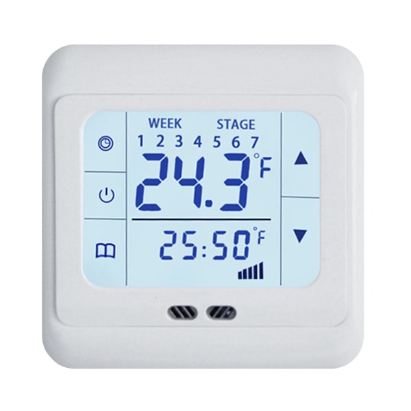 Touch LCD screen floor heating temperature controller 16A electric heating foil heating cable