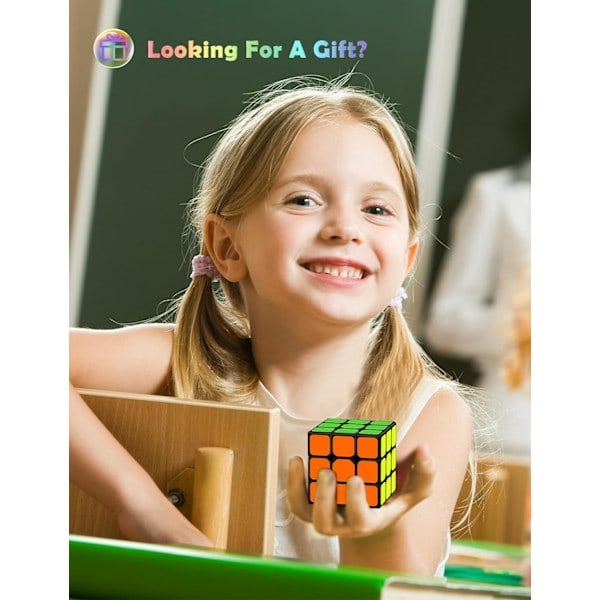 Speed Cube, Original Speed Cube Super-Holdbar Sticker med Levende Farver