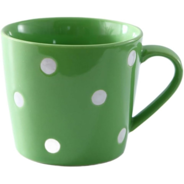 Kaffekop, Sød Keramik Polka Dot Mark Kop 200ml Kreativ Personlighed Trend Vandkop Hjem Mælk Morgenmad Kaffe Kop
