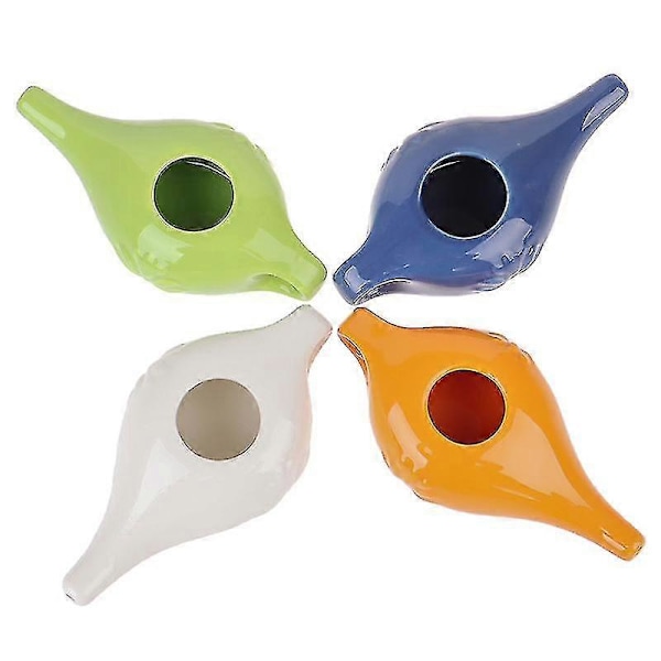 Neti Pot Rengöring Tvätt Näsa Växlare Med Keramiska Saker Nasal Oral Irrigator