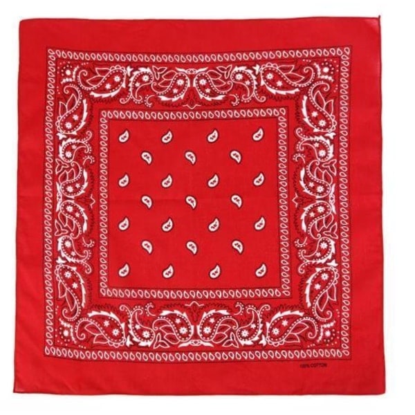 Bandana Paisley-kuvioinen huivi, kevyt red