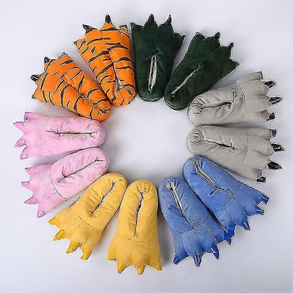 Slippers Dyrepote Hjemmesko S Tir Slipperss Grey L