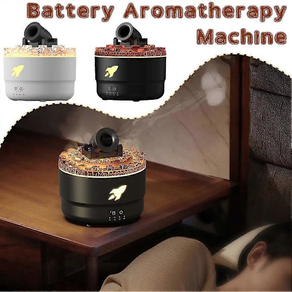 Cannon Blast Aroma Luftfuktare LED Ångkanon Luftfuktare Tyst Diffuser Aroma White US Plug