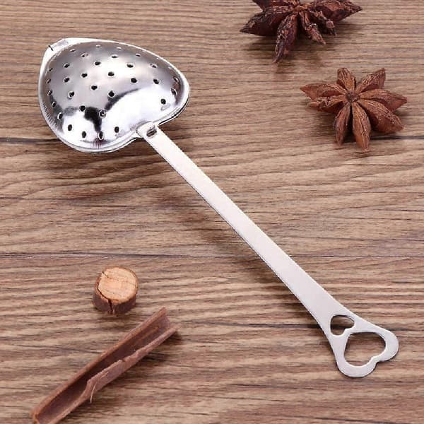 10 stk. hjerteformet te-infuser - Mesh hjerte mesh te-infuser