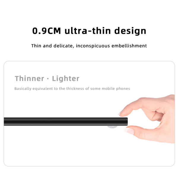 Trådløs Magnetisk Sensor Lys Lysstaver Bevegelsessensor Leselys Nattlys for Soverom Garderobe Bad Stue Gang silver 20 cm