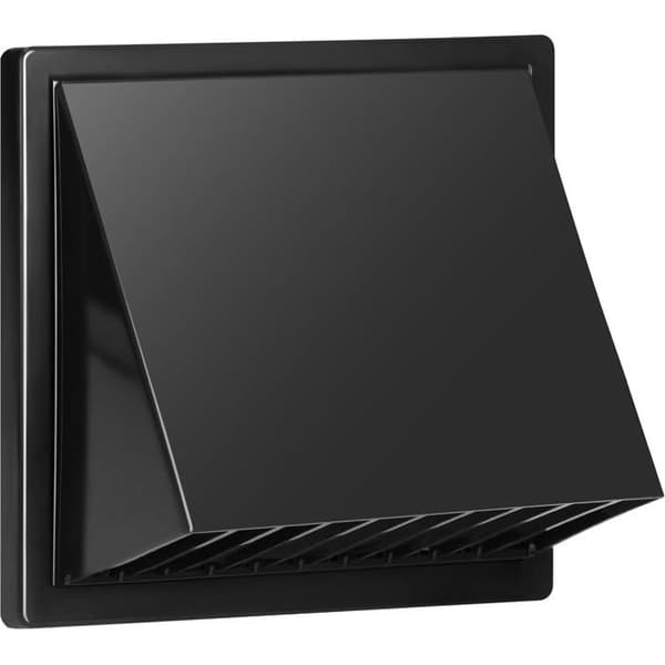 Ventilationsrist - 1 enhed - ABS - Kontraventil - Vægmonteret ventilationsudtag - Grå 100mm