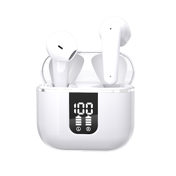 Trådløse Bluetooth-hodetelefoner, Bluetooth 5.3-øretelefoner, 48 timer HiFi-stereo, støyreduksjon, USB-C hurtiglading