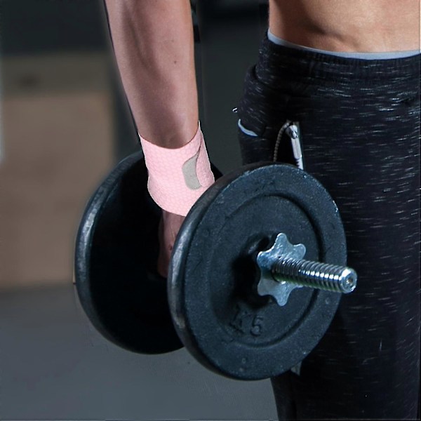 Ultratynn håndleddstøtte, justerbare håndleddsstropper for trening, pustende håndleddsbåndbeskyttere, kompresjonshåndleddsband for treningsøkter 1 Pair Pink