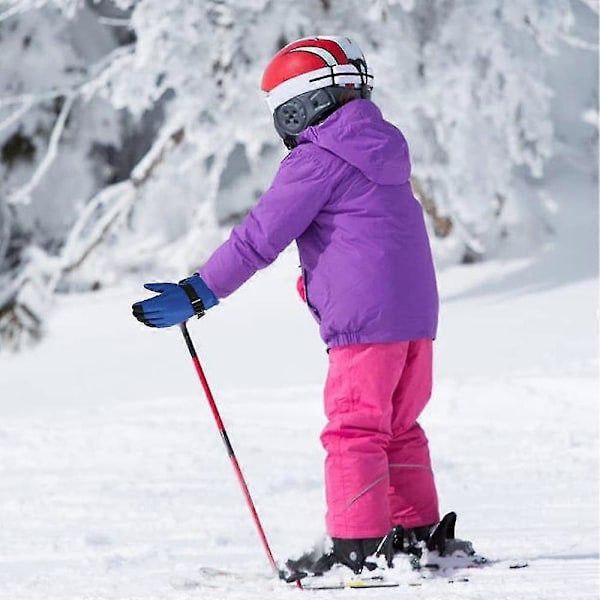 Vinterhandskar för barn, snö- och skidhandskar, ungdomshandskar för kallt väder för skidåkning Blue