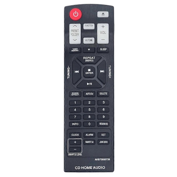 Kaukosäädin AKB73655739 LG:n kotiteatterijärjestelmille CM4550 CM8430 CM9940 CMS4340 CMS4540 OM5541 OM7550