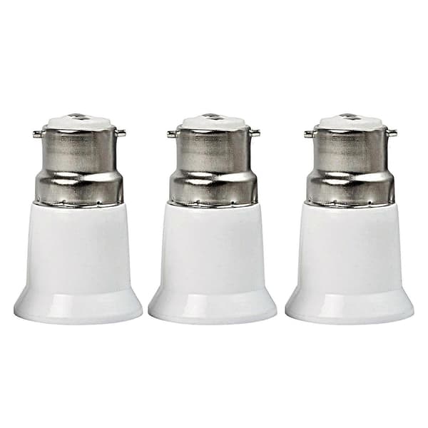 B22-E27 Lyspæresokkeladapter, Slitesterk Lampeholderomformer for Taklamper 3pcs