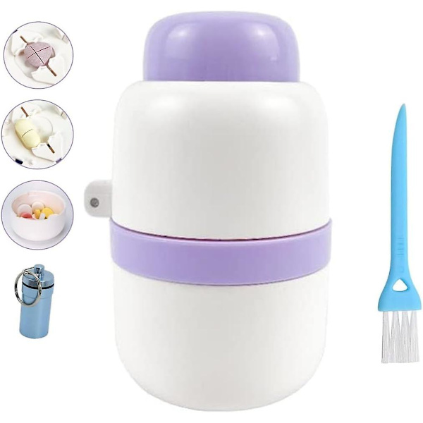 SDIGV Pill Cutter, 1/4 Jakaja, 1/2 Jakaja Kestävä Tablettijakaja, Piilotettu Terä, Ihanteellinen Vitamiinien, Tablettien Leikkaamiseen (Sininen) Purple