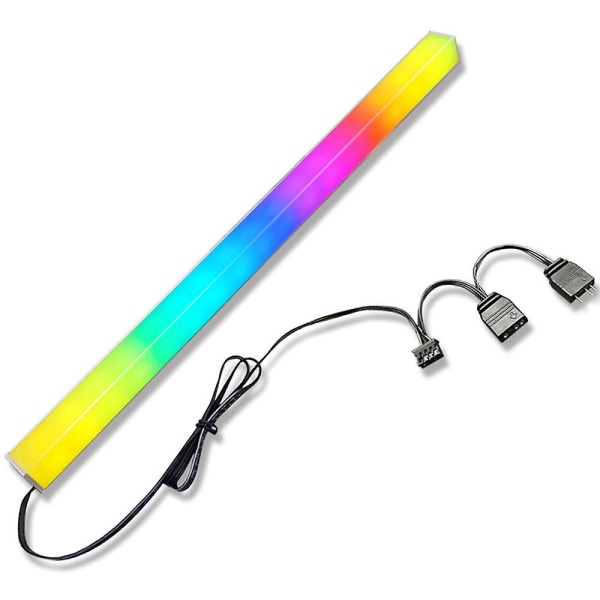 LED Light Bar Dubbelsidig Light Strip Rainbow Case Light Bar