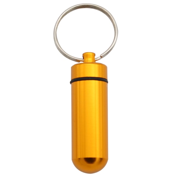 Portable Medicine Bottle Aluminum Alloy Mini Pill Box