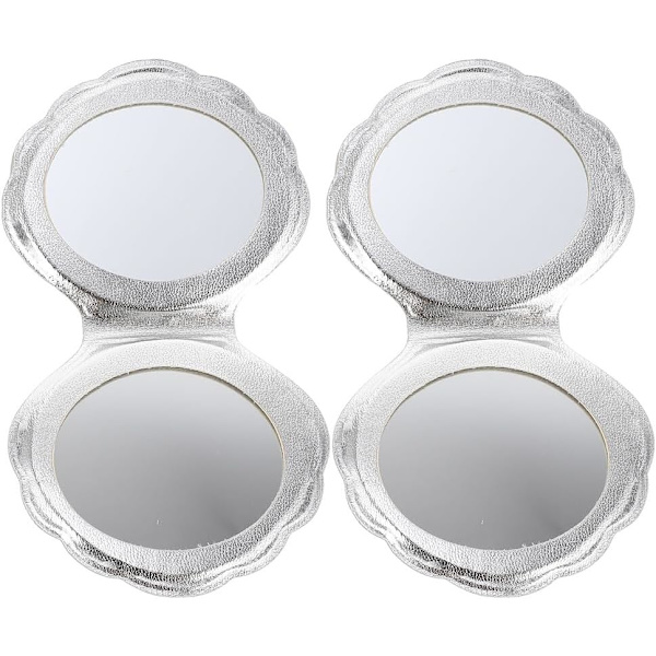 2 stk. Skal Makeup Spejl Pung til Børn Lommespejl Børne Hårde Spejl Kompakt Spejl Lommespejl