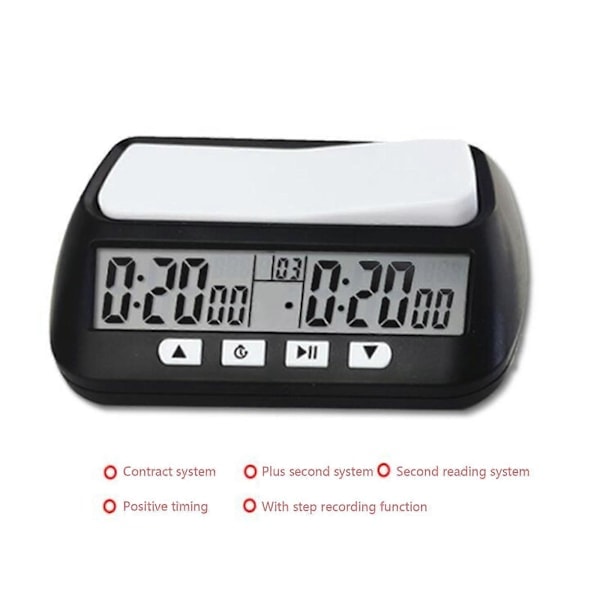 2024 Skak Basic Digitalt Skakur & Spiltimer, Ur Digitalt Armbåndsur Timer