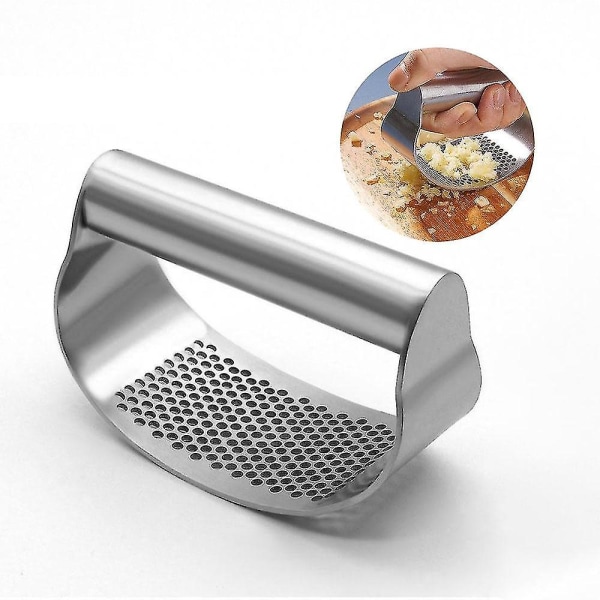 Manual Garlic Press Rocker Stainless Steel Garlic Press Kitchen Gadgets