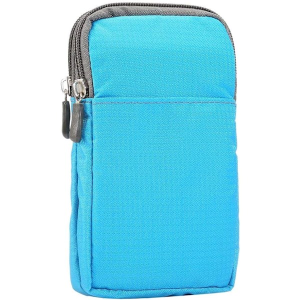 Crossbody Cell Phone Shoulder Bag, 6.5" Mini Wrist Handbag Case Sport Phone Crossbody Shoulder Messenger Bag Pockets with Locking Carabiner Hook