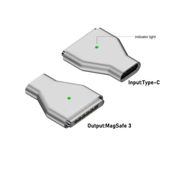 Type-C hunn til Magsafe 3 konverter USB-C magnetisk adapter Straight