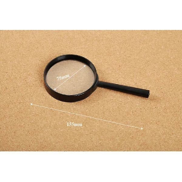 Handhållet Förstoringsglas - 5x Förstoring, Läshjälp, 7,5cm