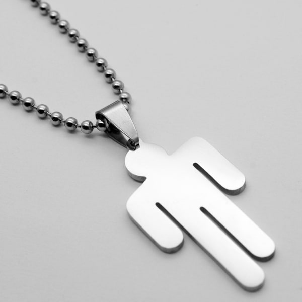 Billie Eilish Logo Halskæde i Rustfrit Stål