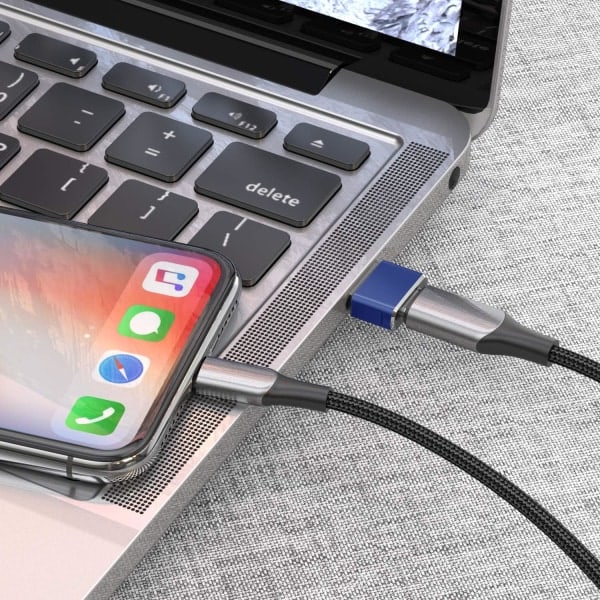 3-pak USB C Adapter, Type C Hun til USB A Han Opladerkabel Konverter til Apple Watch Ultra iWatch Series 8 7 9, iPhone 11 13 14 16 Plus Max Pro