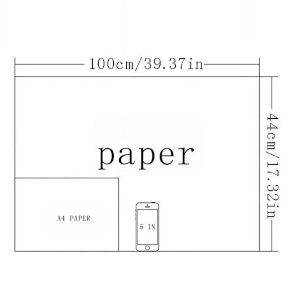 Värillinen Kraft-paperi Joululahjapaperi Lahjapaperi Takana 44×100CM Lahjapaperi Kiitospäivän Lahjapaperi