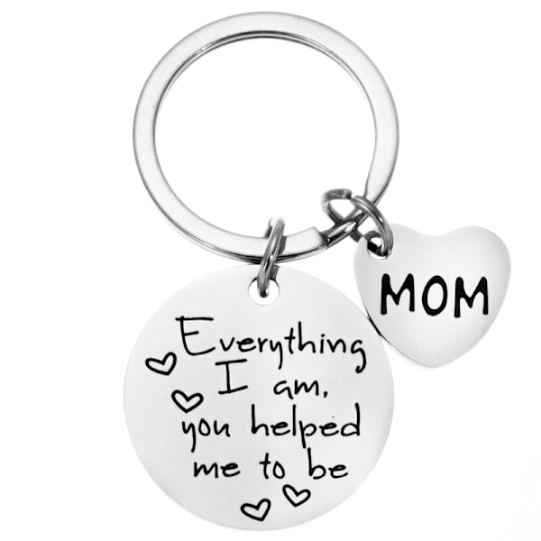 Father Mother Father Mother Birthday Gift Stainless Steel Gift Keychain