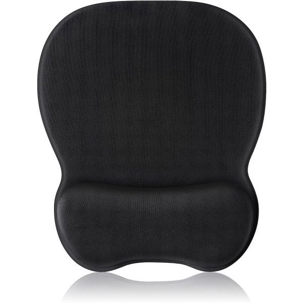 Musmatta med Gelhandledsstöd, Ergonomisk Musmatta Storlek L 250x210mm - Tvättad Mikrofiberyta - Halkfri Klibbig Silikonbotten - för Gaming