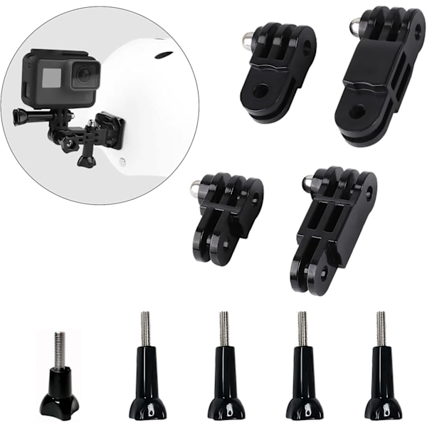 Säädettävä pidennysvarsi kameran kiinteällä liitoksella, lyhyt ja pitkä ruuvipidennysvarsi GoPro Hero 10, 9, 8, 7, 6, 5 ja muille action-kameroille