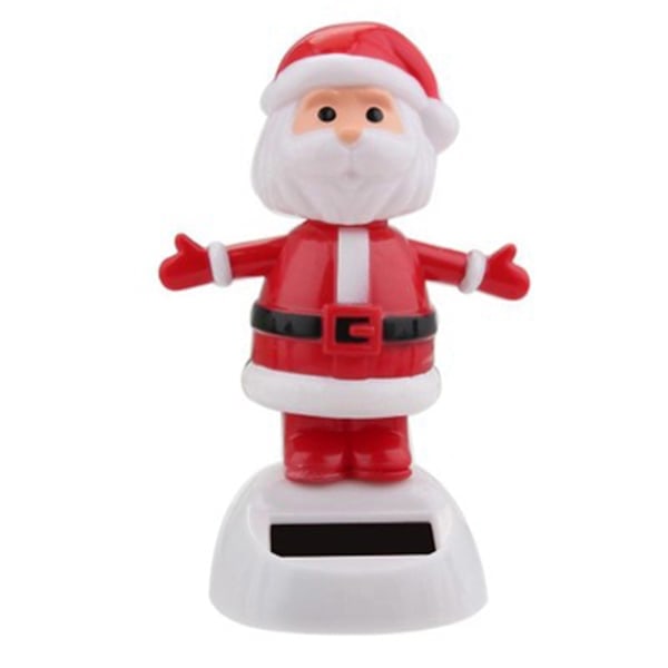 Solcellsdriven Dansande Prydnader Julgran Snögubbe Jultomte Älg Svingande Animerade Dansare Leksak g g