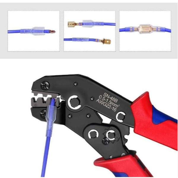 Elektrisk presstång, presstång med ergonomiskt handtag Tillgänglig för SN-48B elektriska ledningsanslutningar