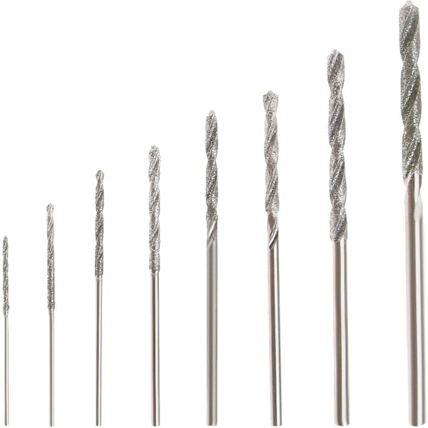 Diamantborr 0.8/1.0/1.2/1.5/1.8/2.0/2.5/3.0mm