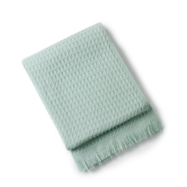 Vaffeltæpper, sofaplaider, strikkede tæpper, airconditiontæpper Mint green
