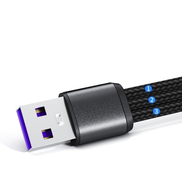 USB2.0 Type-A Hann til 3 Micro USB Hann Lading Kontakt Lading Kabel Strøm 3 i 1
