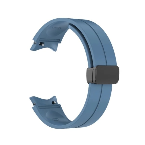 Silikoniranneke ilman rakoa Samsung Galaxy Watch 5/4 40mm 44mm 5 Pro 45mm -kelloon, alkuperäinen magneettinen rannekoru Watch 4 Classic -rannekkeeseen official blue