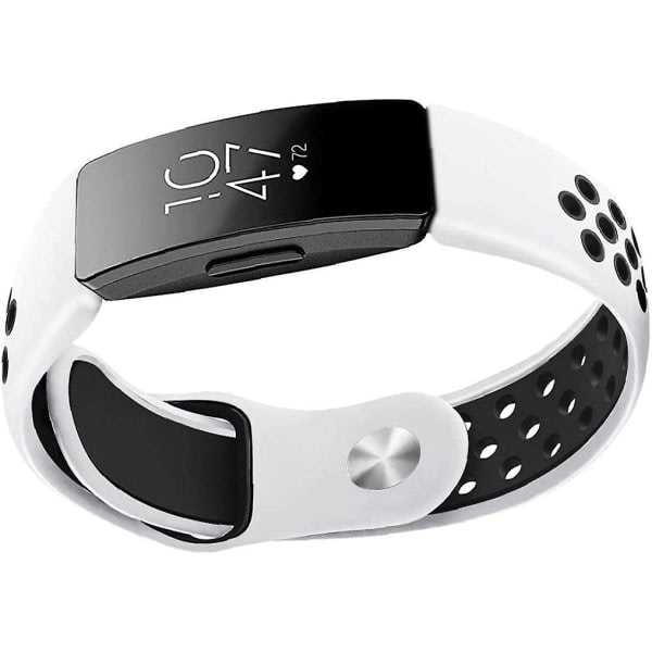 Klockarmband Kompatibelt med Fitbit Inspire Mjukt Ersättningsarmband Vit, Smarta Tillbehör