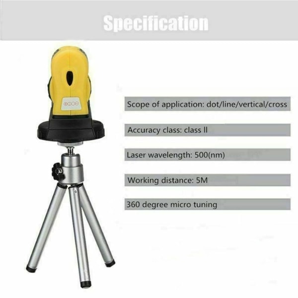 4-in-1 Laser-vatupassi, vesivaaka, ristilinjalaser