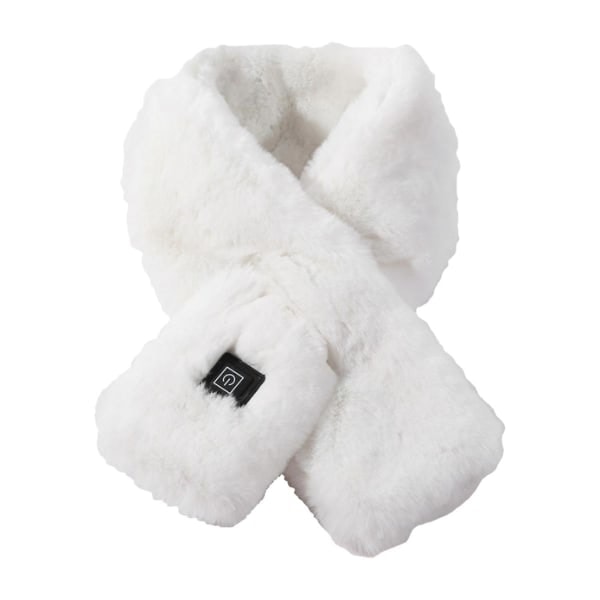 Elektrisk oppvarmet skjerf, skjerf USB oppvarmet skjerf elektrisk varmeskjerf 3 temperaturer varmekompress varmt skjerf white
