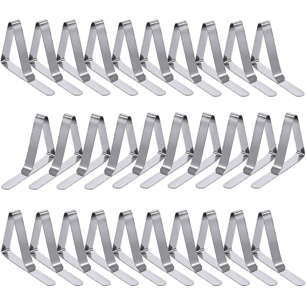 Dukklämmor 30-pack Picknick Dukklämmor Flexibla Rostfria Dukklämmor Duk