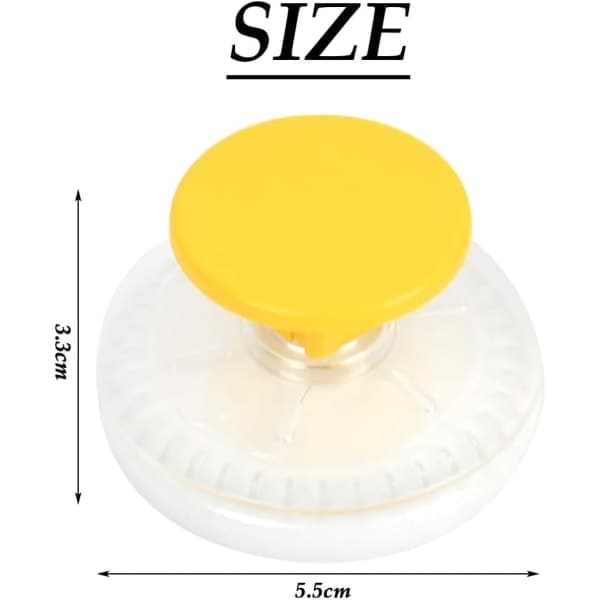4 runda väggkrokar 3,3*5,6 cm högkvalitativ plast med stark